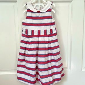 Janie and Jack red white & blue striped dress